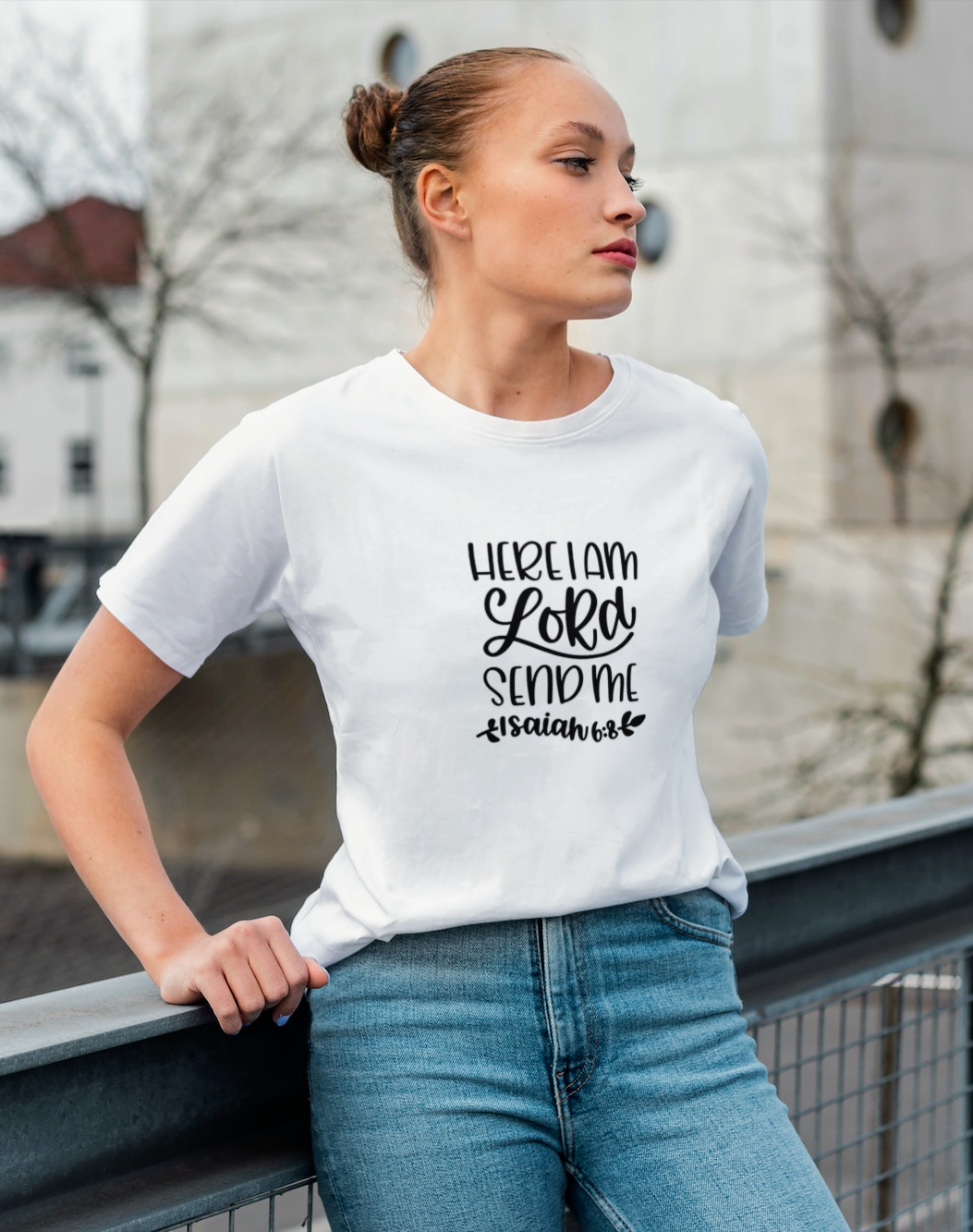 Here I am Lord send me Isaiah 6:8 T-shirt