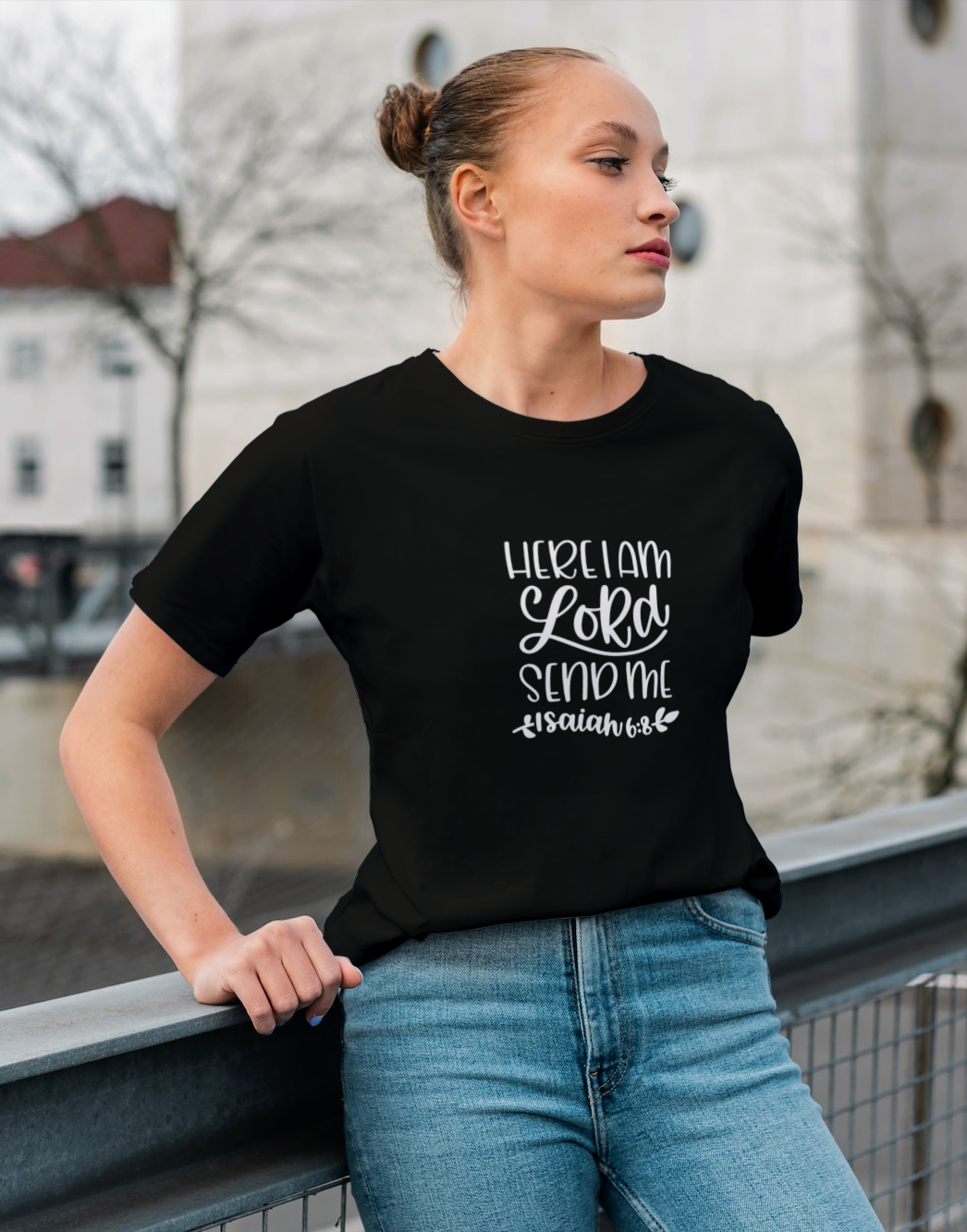 Here I am Lord send me Isaiah 6:8 T-shirt