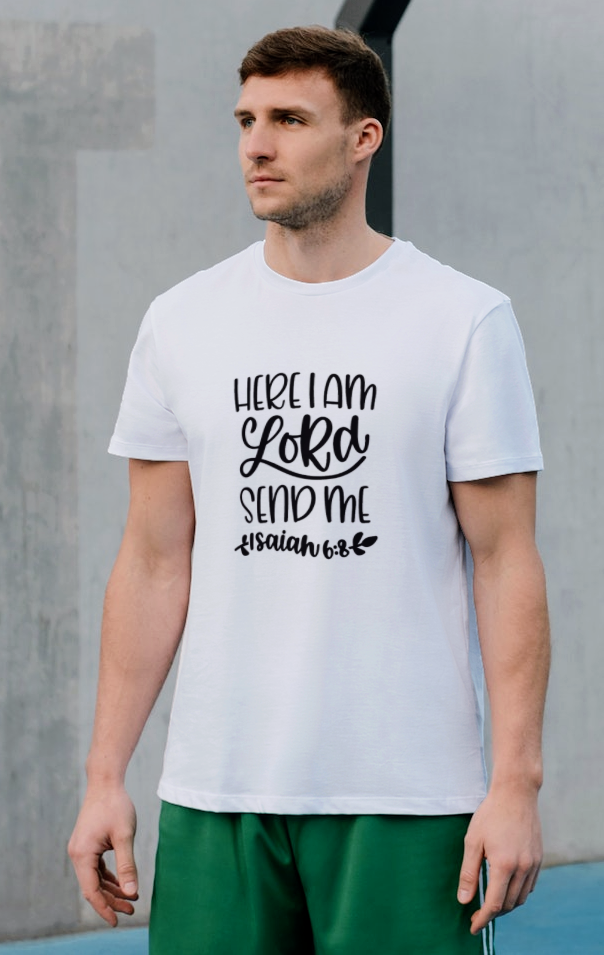 Here I am Lord send me Isaiah 6:8 T-shirt