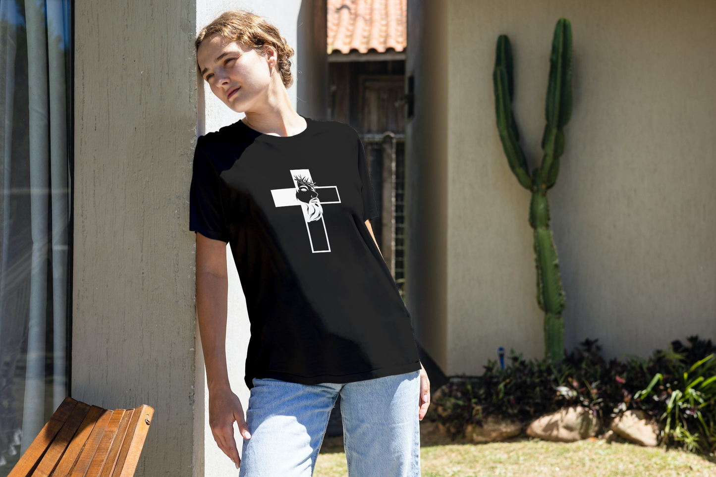 Jesus in the Cross Tshirt