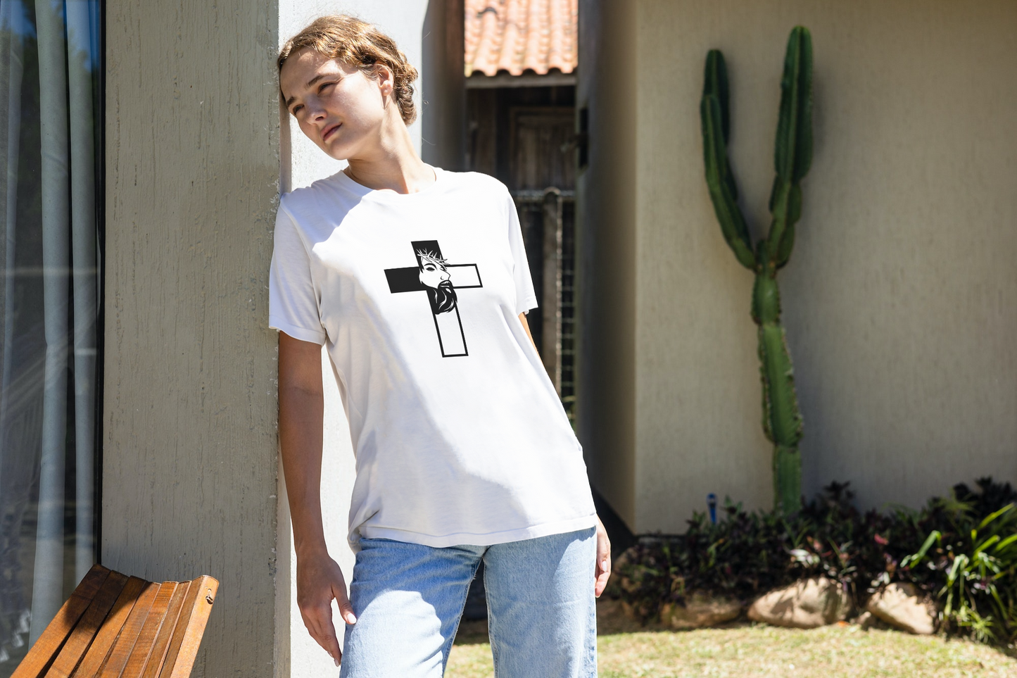 Jesus in the Cross Tshirt