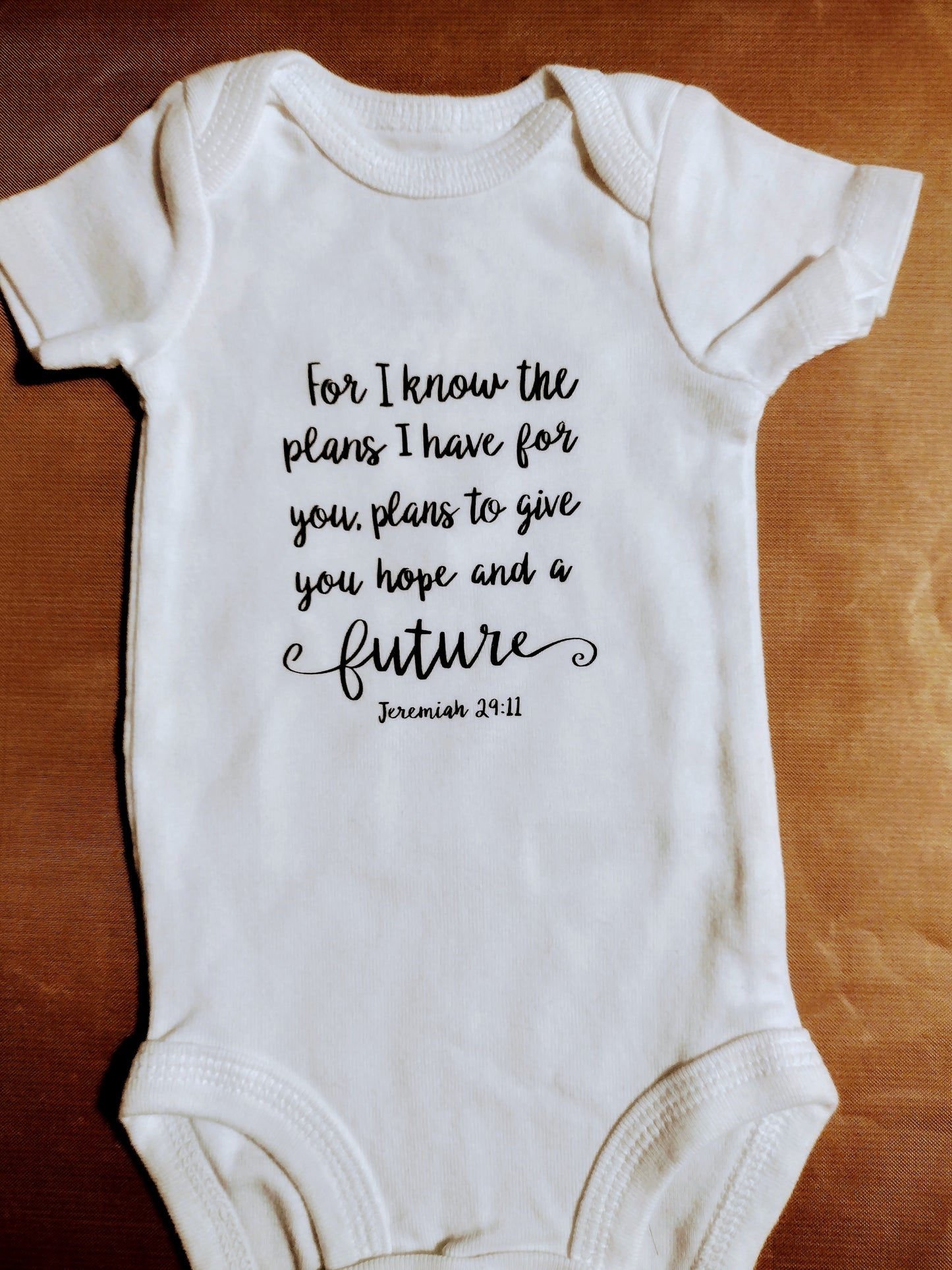 For I know the plans Jeremiah 29:11 Baby ONESIE®