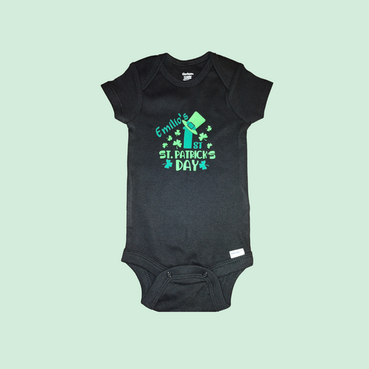 Babies 1st St. Patrick's Day Personalized ONESIE®
